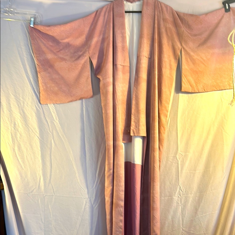 Pale Pink Japanese Kimono. Handmade in Japan. Festival anyone?